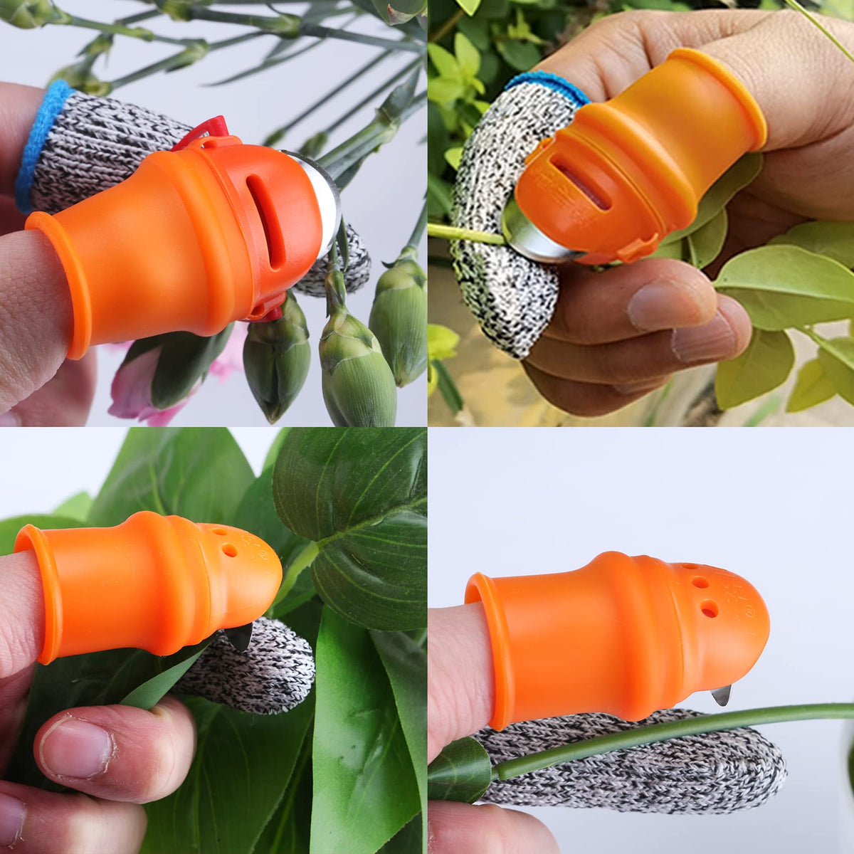 E-TING anti-cutting finger sleeve protects fingers during pruning and harvesting.