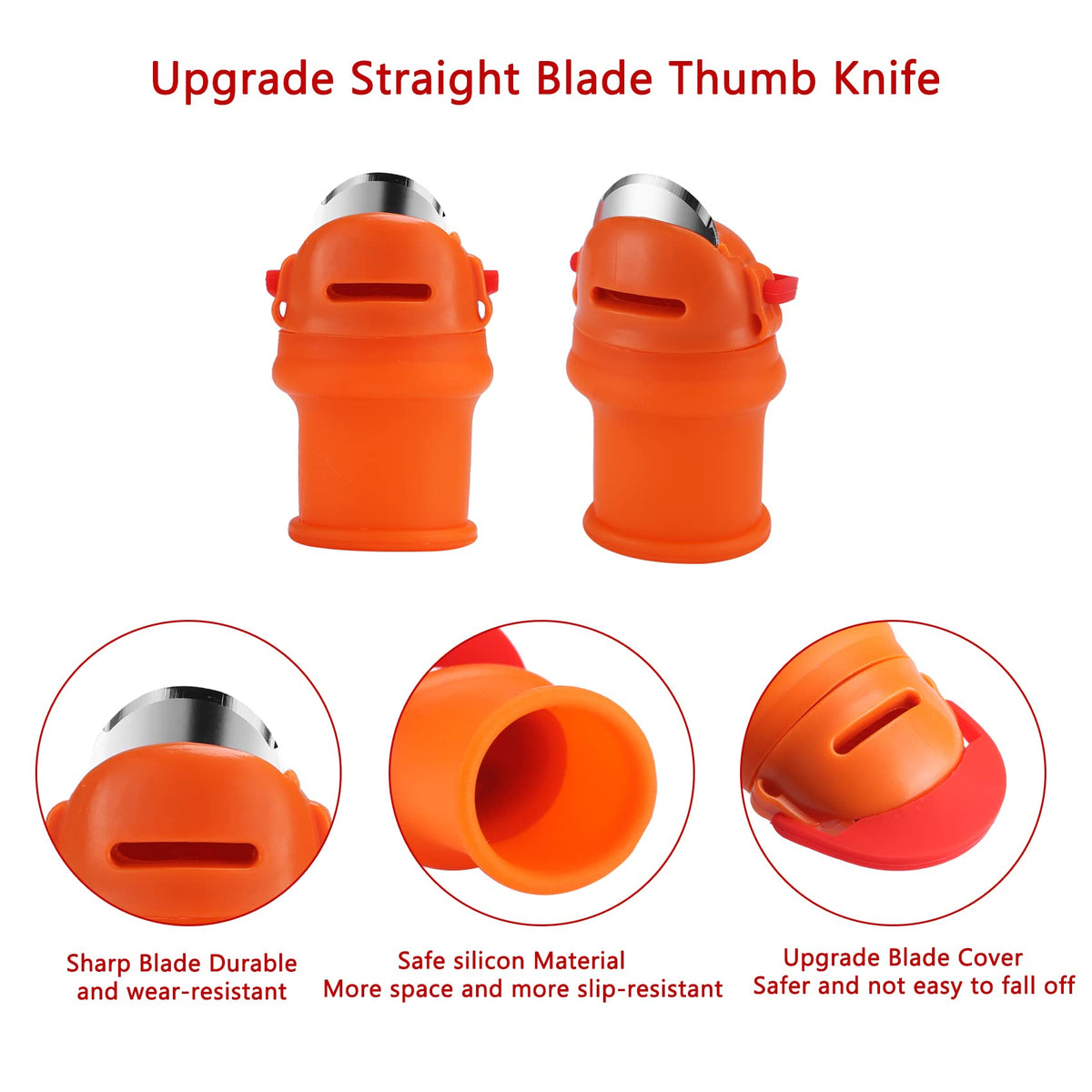 E-TING small straight blade thumb knife for delicate fruit picking.