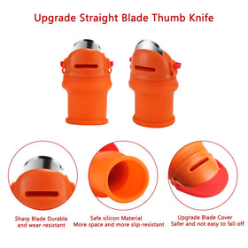 E-TING small straight blade thumb knife for delicate fruit picking.
