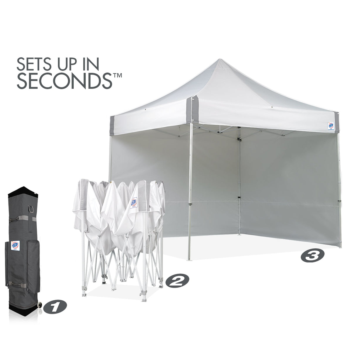 ES100S provides 10x10 coverage for markets, fairs, and pop-up shops