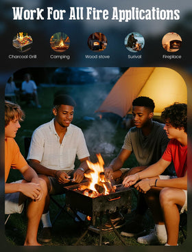 E500 portable pack of fire-starter cubes for camping and outdoors.