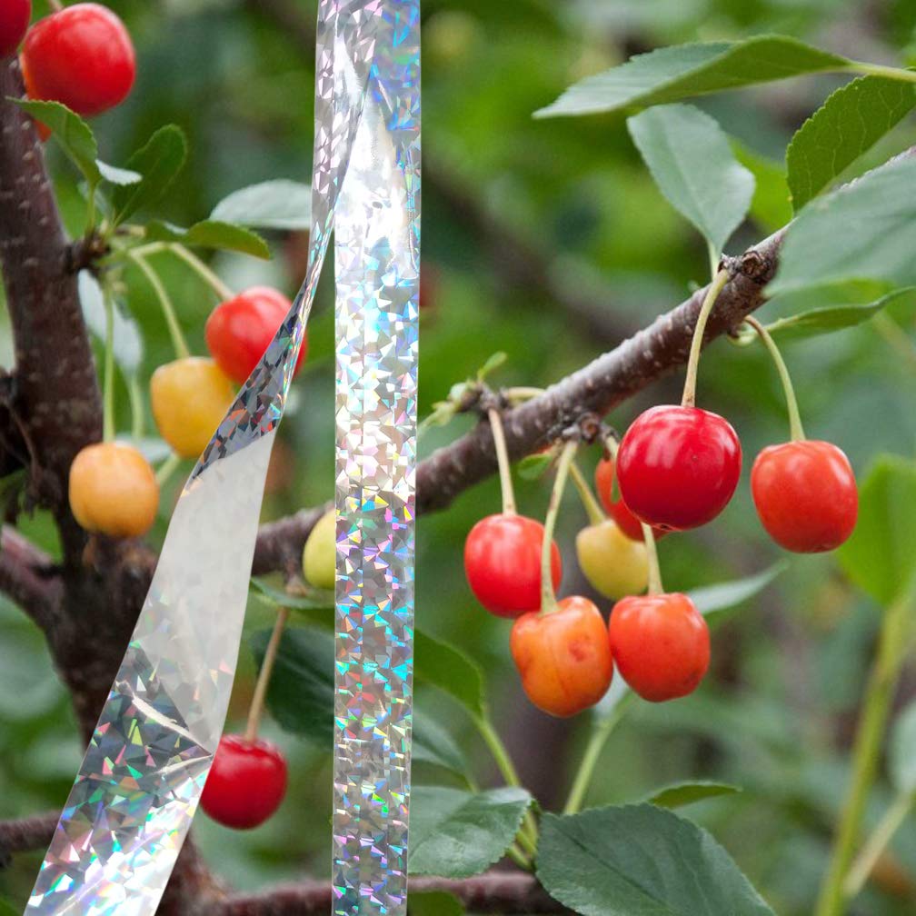 EACILLES double-sided reflective ribbon increases visibility to scare birds away