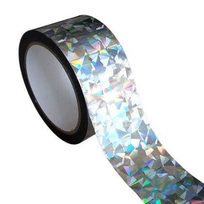 EACILLES holographic bird ribbon roll deters birds from fruit trees by shimmering light