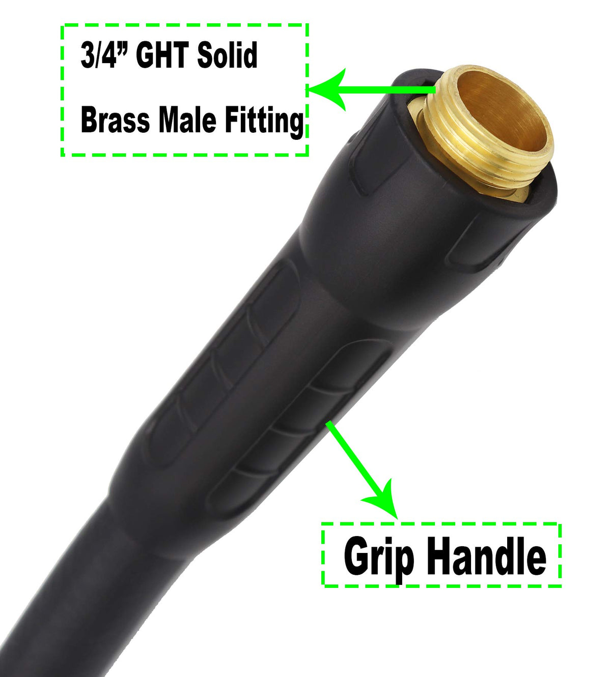 EADUTY Hybrid Garden Hose highly flexible, resisting kinking during extended use