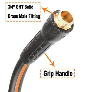 Kink-free flexibility allows easy movement around corners during watering.