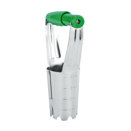 Eadwiella Bulb Planter Tool release button enables precise depth control for bulbs