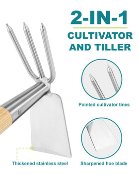 Eadwiella cultivator tines loosening soil to improve root access