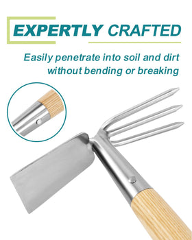 Eadwiella ergonomic ash wood handle reduces hand fatigue