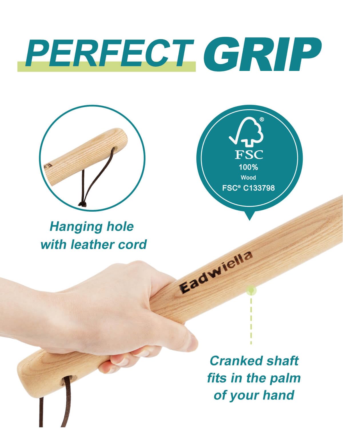 Eadwiella sharpened hoe blade breaks compacted clods with precision