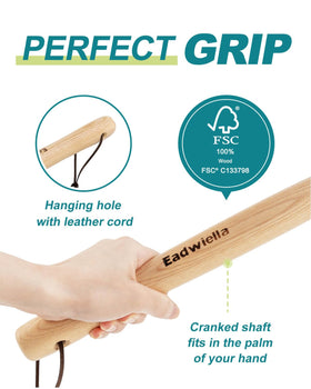 Eadwiella sharpened hoe blade breaks compacted clods with precision