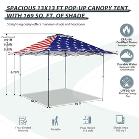 EAGLE PEAK 3 position frame lets you adjust shade coverage