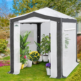 Eagle Peak 6-foot tall walls provide ample headroom to work inside.