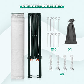 Eagle Peak 6x4 walk-in greenhouse indoor-outdoor setup for versatile placement.
