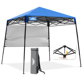 EAGLE PEAK 8x8 canopy with Peak Push center lock enables quick one-person setup
