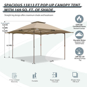 Eagle Peak auto extending eaves provide extra shade without manual setup.