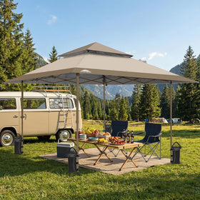 Eagle Peak beige canopy top blends with outdoor environments.