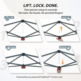 Eagle Peak vented top promotes airflow during hot days