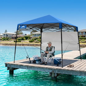 EAGLE PEAK canopy fabric is water resistant and CPAI-84 flame resistant