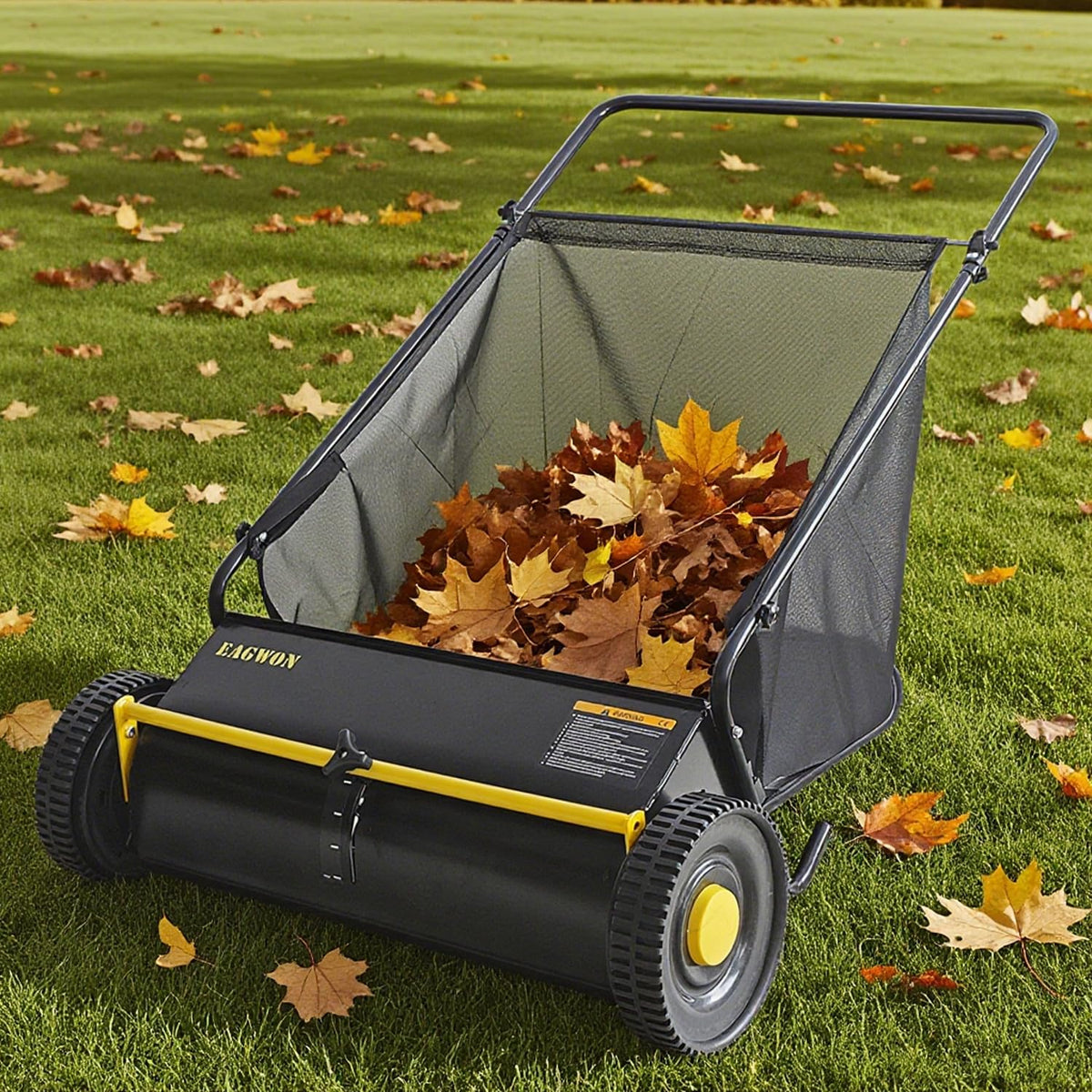 Adjustable height helps tailor cleanup for different surfaces and leaves.