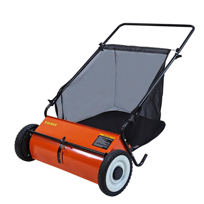 EAGWON push lawn sweeper 26-inch width for quick yard cleanup.