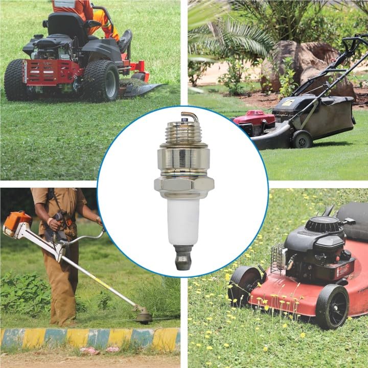 Ten-pack of Eamonhigh spark plugs for routine lawn maintenance