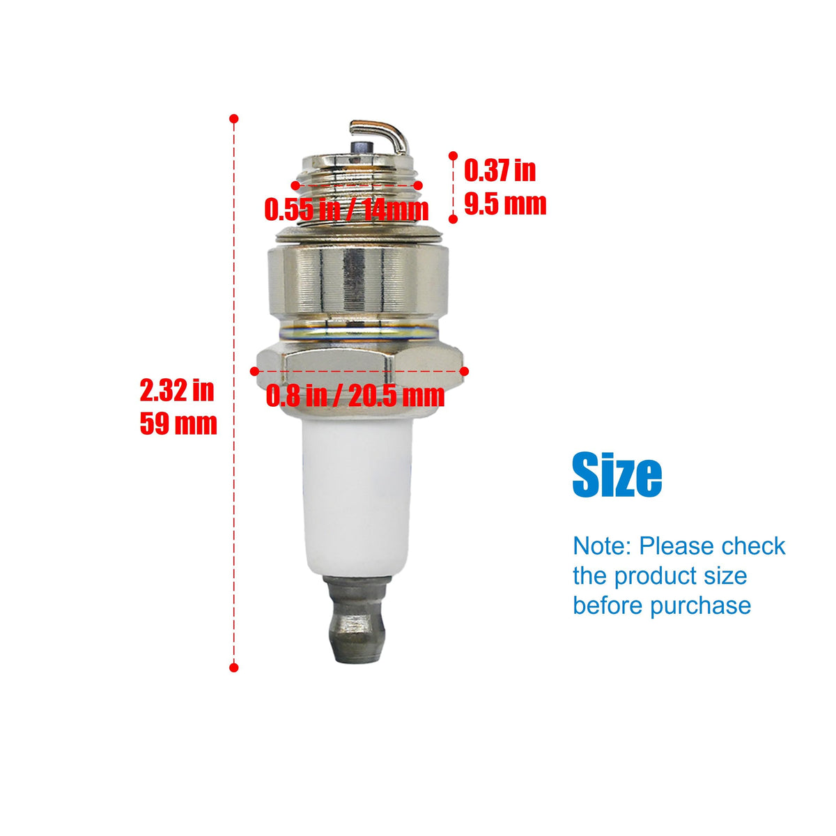 Spark plug for lawn mower engine by Eamonhigh designed for quick installation