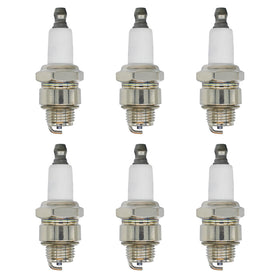 Eamonhigh J19LM spark plug in a 6-pack for mower maintenance.