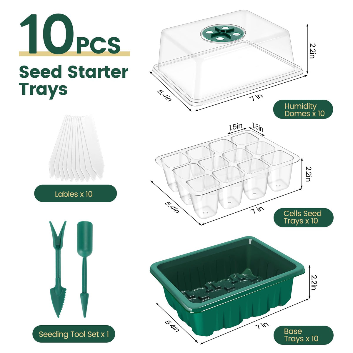 EamPrsk 3rd-gen seed-starter-tray highlights a durable build for repeated seasons.