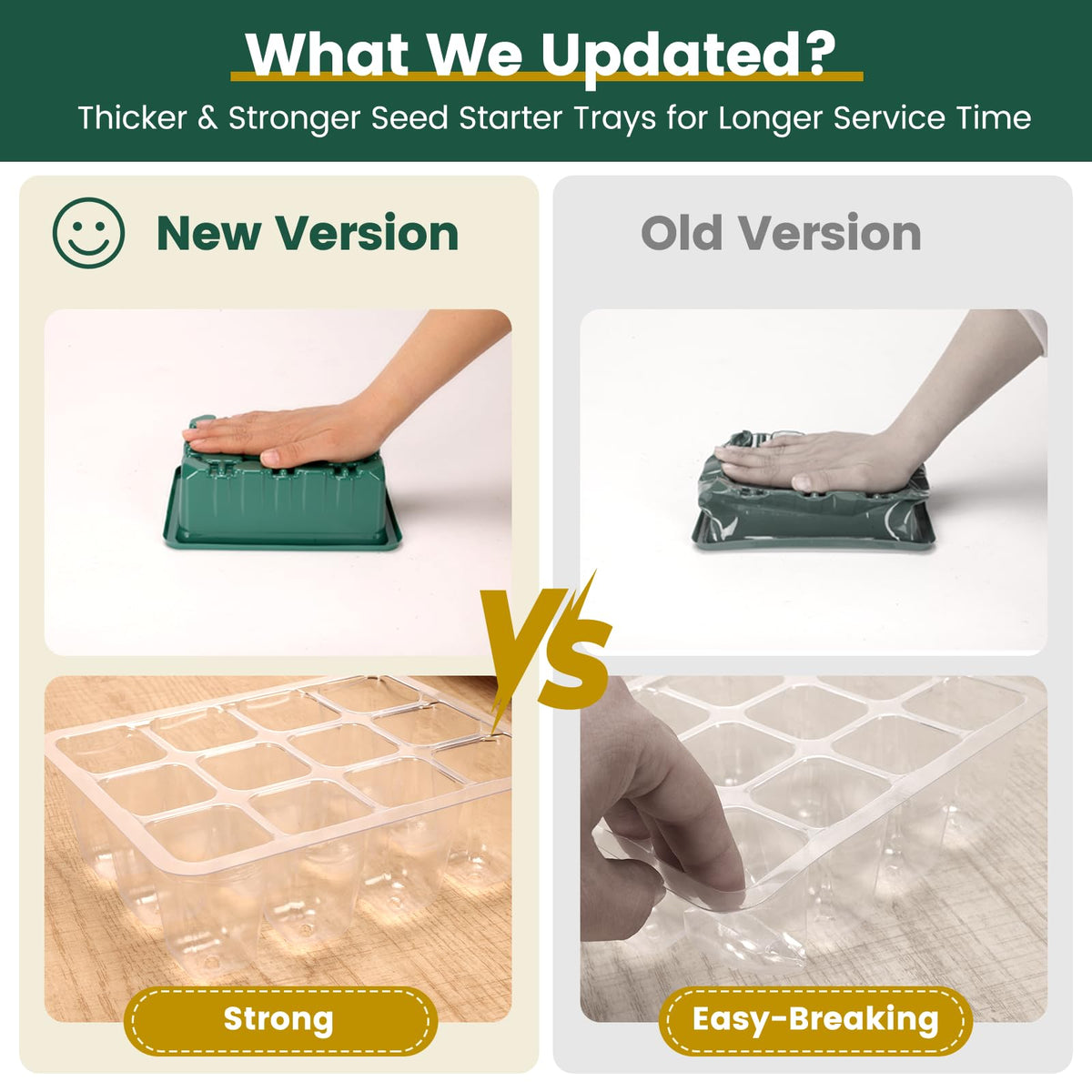 EamPrsk heat-mat-ready design supports faster growth under warm mats or grow lights.