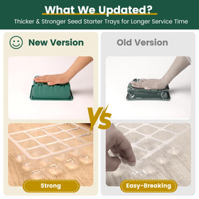 EamPrsk heat-mat-ready design supports faster growth under warm mats or grow lights.