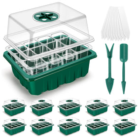 EamPrsk seed-starter-tray 120-cells offers ample space for uniform germination.