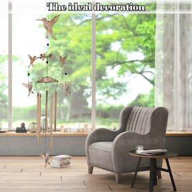 Eandisom outdoor wind chimes enhance garden decor with gentle tones.