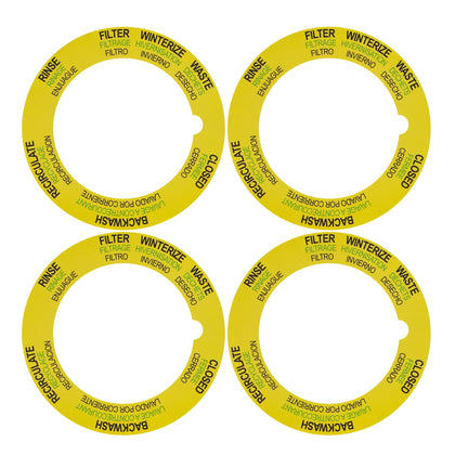 EAORBD 272599 valve label on a Pentair top-mount valve improves maintenance speed.