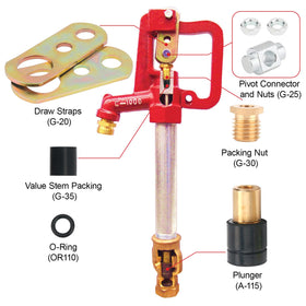 EAORBD C-1000 hydrant packing nut detail with corrosion resistance