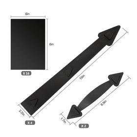 Eapele magnetic hinges 15x2 add authentic frame detail with easy attachment.