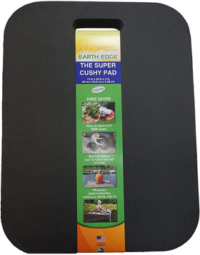Earth Edge kneeling pad with bigger size offers extra comfort on hard surfaces.
