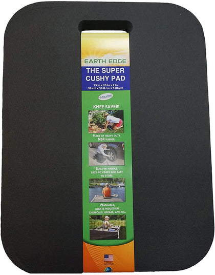Earth Edge kneeling pad with bigger size offers extra comfort on hard surfaces.