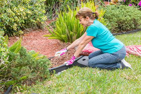Earth Edge kneeling pad chemical resistant for durable cleaning and care.