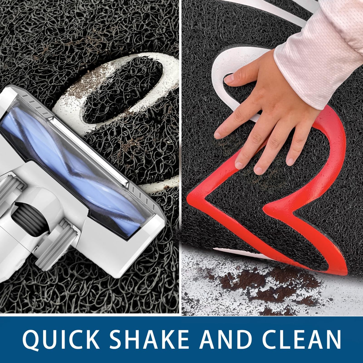 EARTHALL concave design traps dirt effectively, helping keep interiors cleaner