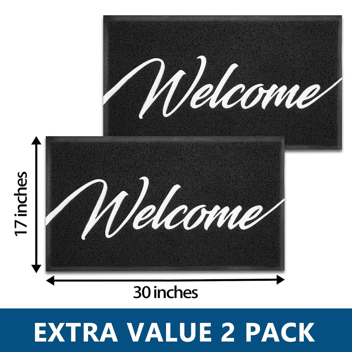 Earthall door mat interior entryway with low-profile non-slip backing