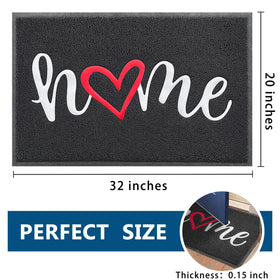 EARTHALL door mat outdoor-indoor use reduces mess in high-traffic areas