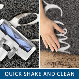Earthall floor mat easy-clean surface; shake sweep or hose down