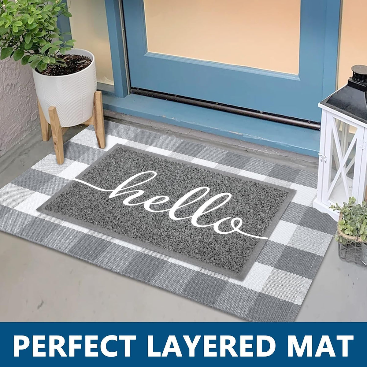 EARTHALL Rubber-backed non-slip mat keeps floors safe