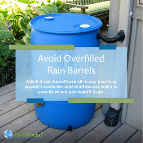 EarthMark EarthMinded accordion hose bends to route water away from the home safely.