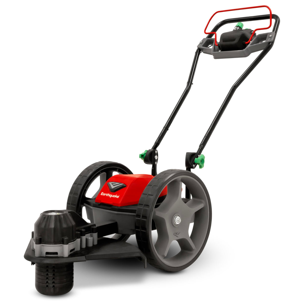 Earthquake 60V mower assembly demonstrates quick setup for fast use.