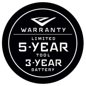 Earthquake 60V mower folding handle for compact storage.