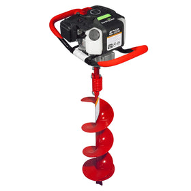 Earthquake E43 powerhead with 8-inch auger bit for efficient digging