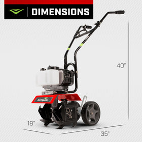 Earthquake MC33 wheels-adjustment view showing depth control and transport ease