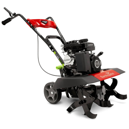 Earthquake Versa 2-in-1 tiller-cultivator in action for soil prep and cultivation