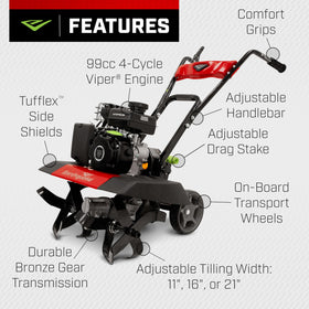 Earthquake Versa with 99cc Viper engine powering soil work